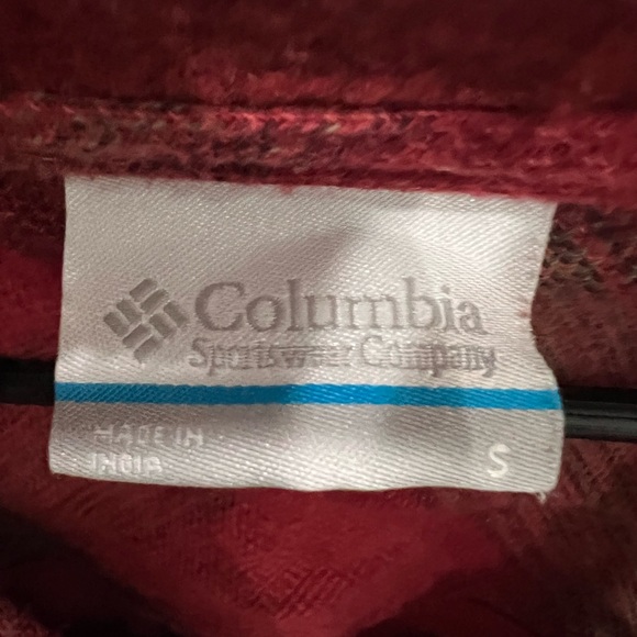 Columbia Red Plaid Button Down Shirt - Picture 2 of 3